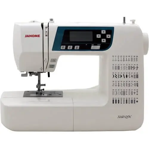 computerized sewing machine with conveniences for intermediate sewers