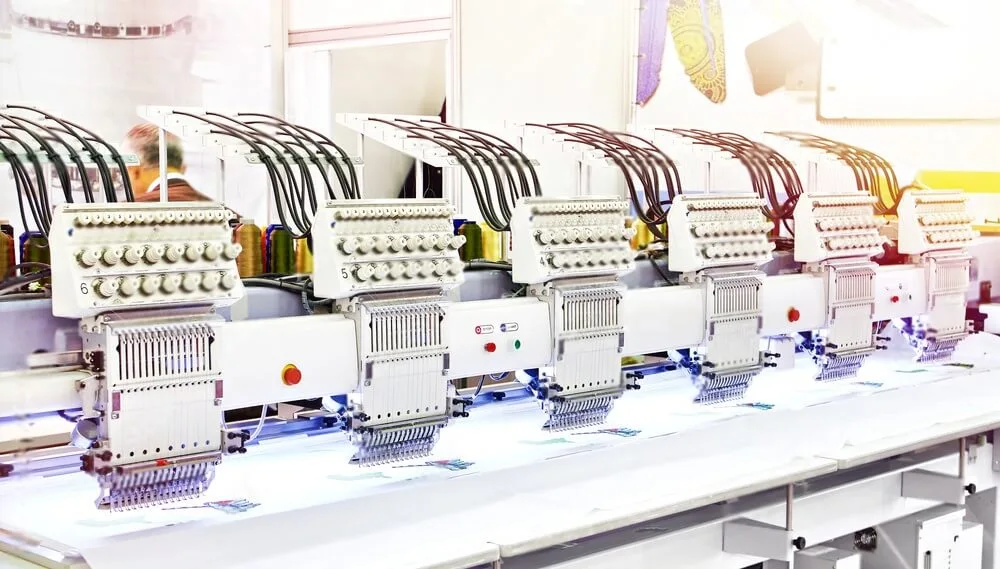 Industrial embroidery machines
