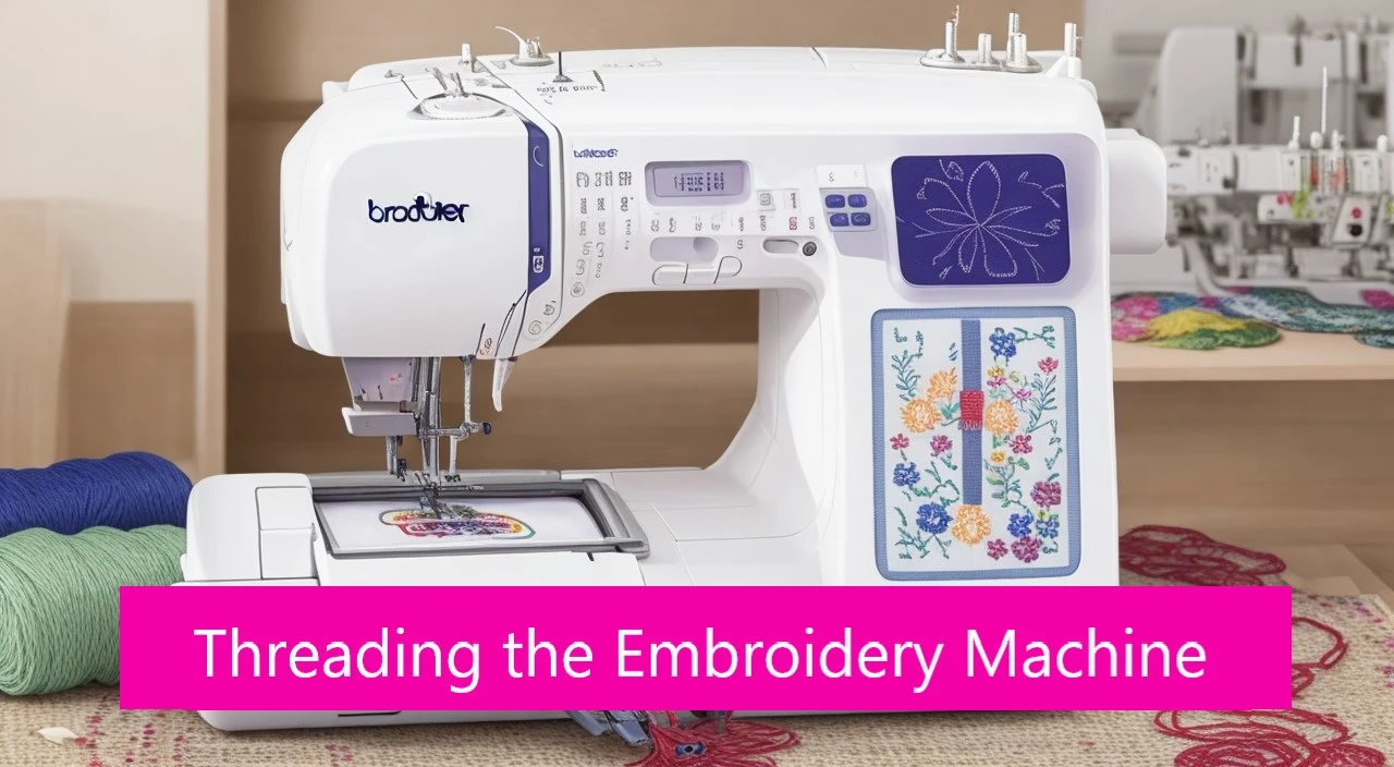 how to thread an embroidery machine
