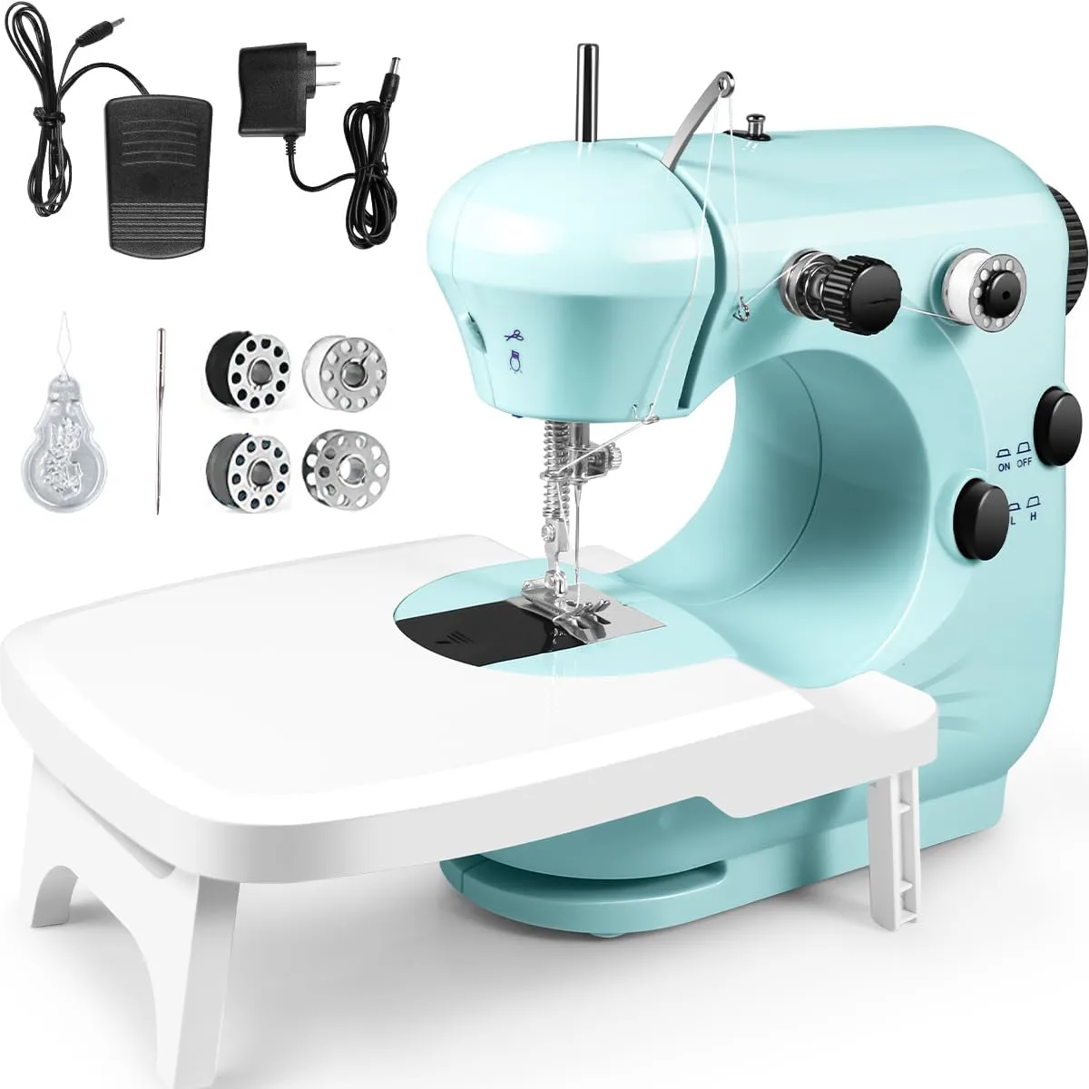 BEST SEWING MACHINE FOR KIDS: Photo of the W-Dragon 2-Speed Mini Sewing Machine